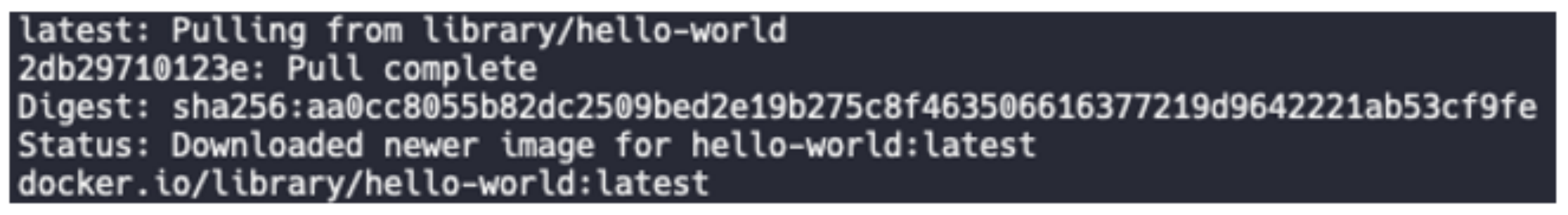 docker pull hello-world